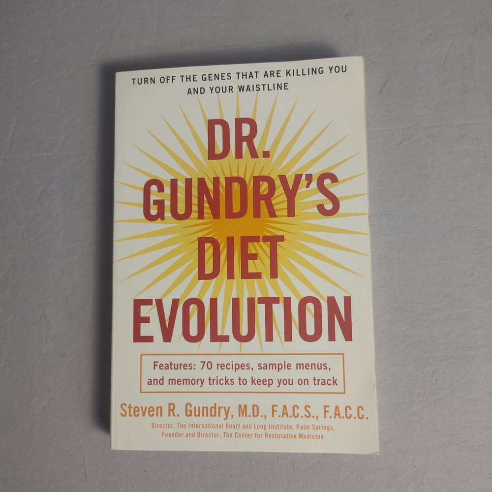Dr Gundry's Diet Evolution Steven R Gundry MD Paperback Health Fitness 1043